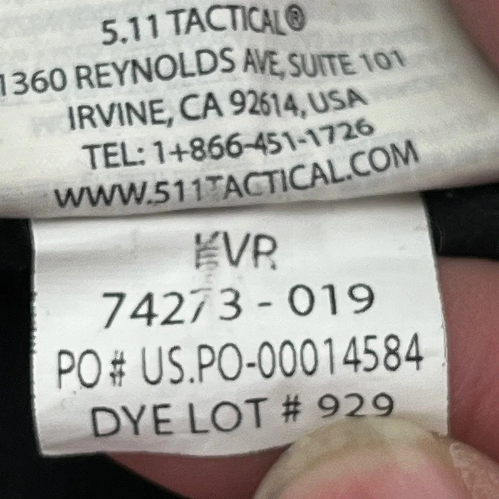 5.11 Tactical Mens Cargo Pants Black Size 40 Altered L 26 Utility Work‎ Outdoor